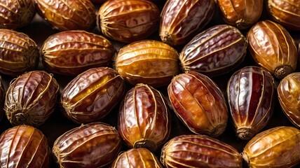 Obraz premium Bowl of fresh exotic rope dates