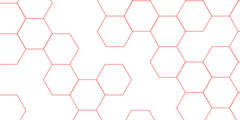 abstract geometric red texture background red hexagon 3D background texture. 3d rendering illustration. Clear pattern abstract background hexagon .Futuristic abstract banner.	
