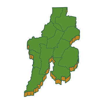 map of bekasi city west java indonesia