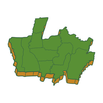 map of depok city west java indonesia