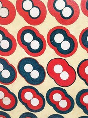 A creative display of colorful round patterns, showcasing vibrant designs and artistic concepts for modern decoration and textile inspiration.