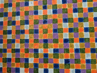  A vibrant collection of colorful square patterns, reflecting geometric artistry and creative inspiration for modern design and decor
