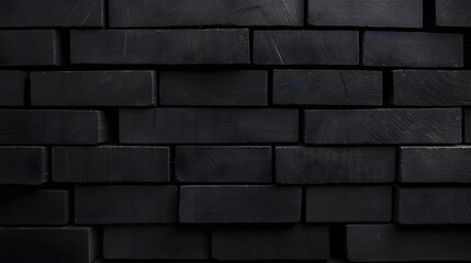 Obraz premium Stack of Small Charcoal Woods - Neatly Arranged Pieces Ready for Use in Grilling or Cooking