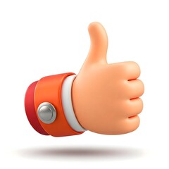 Thumbs Up Icon, Vibrant Thumbs Up Design with Soft Lighting