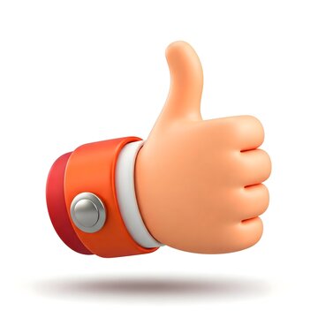 Thumbs Up Icon, Vibrant Thumbs Up Design with Soft Lighting