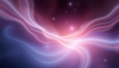 Obraz premium Abstract Cosmic Nebula Swirling Light and Stars