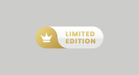 Limited edition label or exclusive label sign design element vector. best Limited edition sign for product packaging design element.