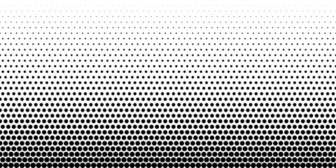 Dot pattern seamless background. Circle polka dot pattern vector template. Abstract futuristic dotted mesh with gradient effect. Geometric minimal digital design.