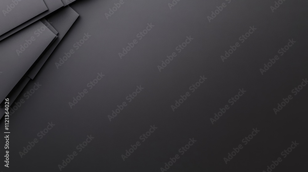Aufkleber dark geometric shapes form a bold, modern design with clean lines and sharp corners