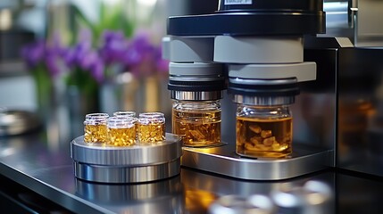 A sample substance is prepared for heavy metal analysis using atomic absorption spectroscopy, focusing on essential elements for thorough evaluation
