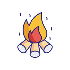 Bonfire vector icon