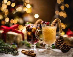 Exquisite Holiday Drinks Captured in Cozy and Festive Food Photography Themes