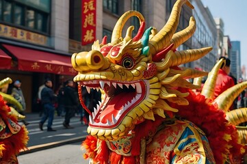 Fototapeta premium Happy Lunar New Year Background Image