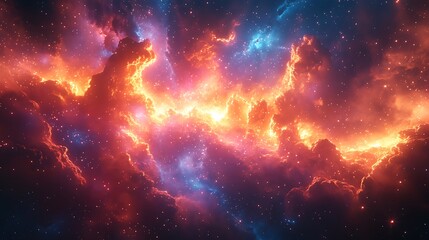 Fototapeta premium Fire in the Sky