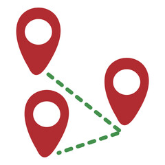 Fototapeta premium map and navigation road map icon