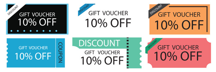 Coupon Fashion Ticket Card Vector Illustration