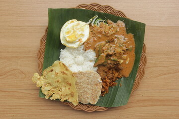 rice with pecel madiun