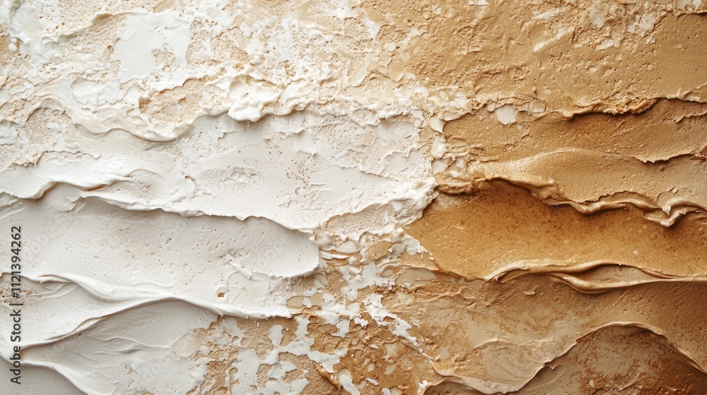 Poster the transition of colors where sand meets earth creates an artistic display of rich, warm hues, invi