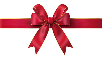 Elegant Red Ribbon Bow for Luxury Gift Wrapping and Celebrations