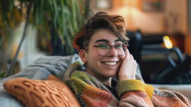 A happy transgender. Generative AI