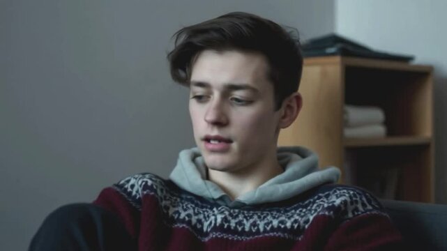 A proud and arrogant young man with an inflated ego. Generative AI