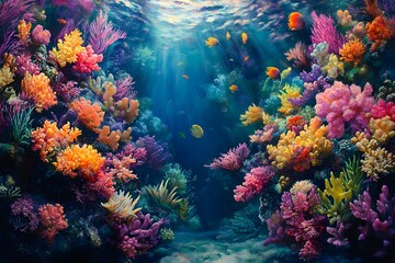 Fototapeta premium Coral reef underwater