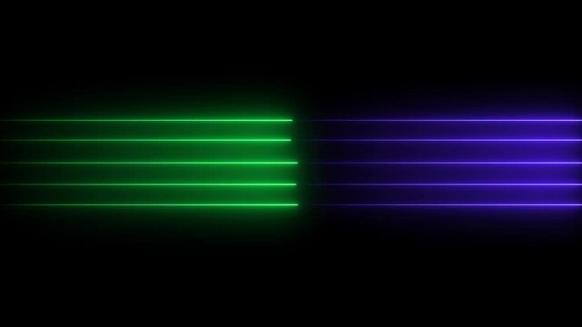 Glowing Rainbow Neon Lines: Abstract Motion Dynamic Neon Lights: Futuristic Vibes 