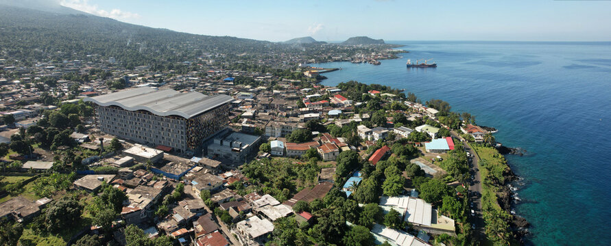 Aerial view of Moroni, Grand Comore, Comoros