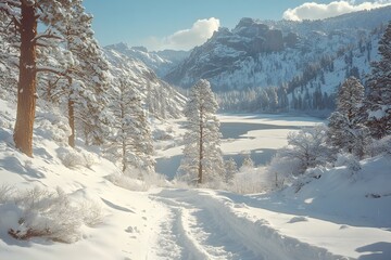 Winter snowy landscape