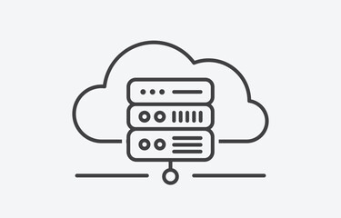 Fototapeta premium Tech_cloud server-08
