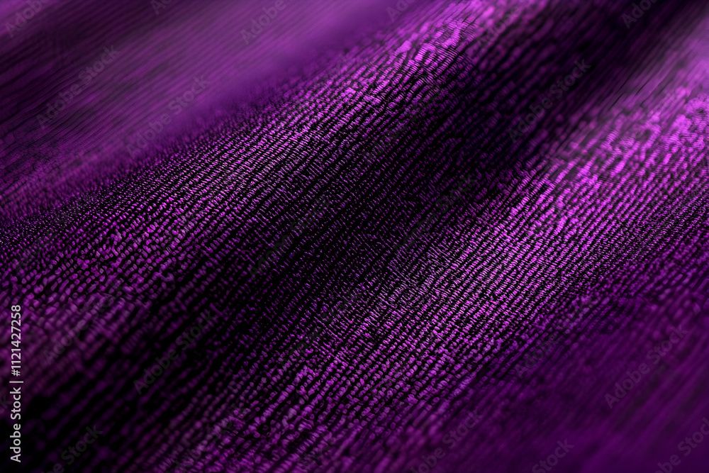 Poster luxurious deep purple fabric texture. close-up shot showing intricate weave and subtle sheen. ideal 