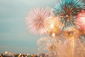 Celebrate the New Year Fireworks in the Sky