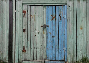 Texture of door leaf, gate