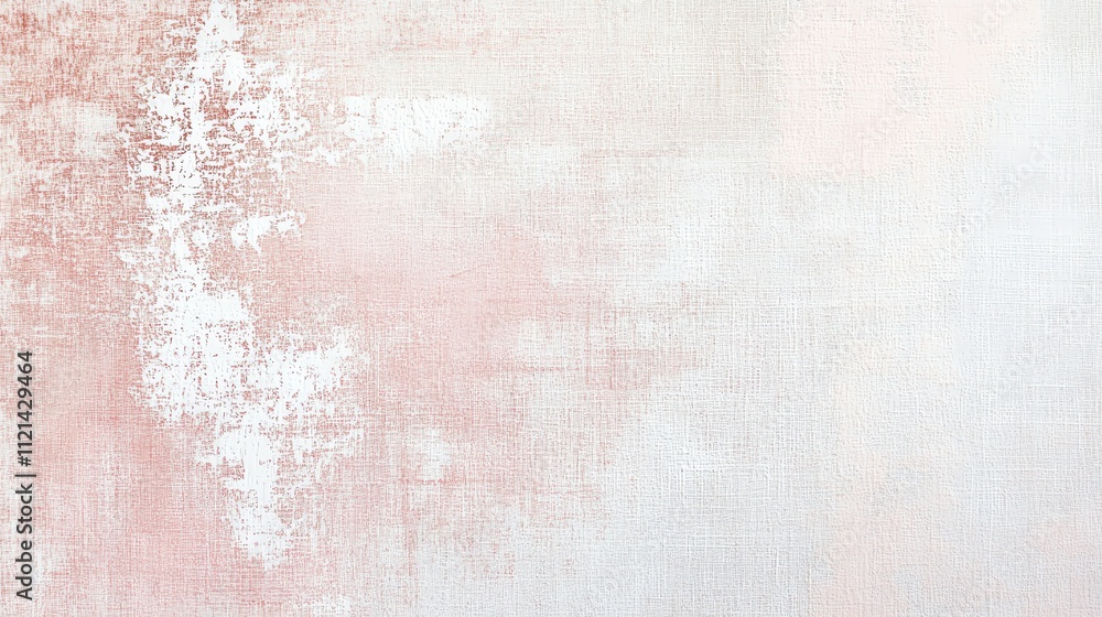Poster white canvas texture with a hint of pink in the corner.
