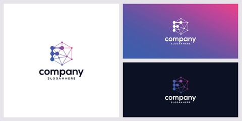 letter f  dot exagon technology