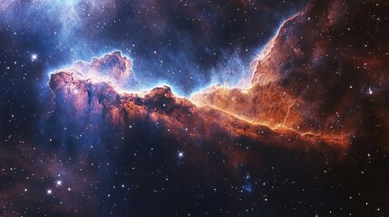 Fototapeta premium view of nebula