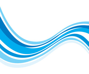 artistic creative blue wave background