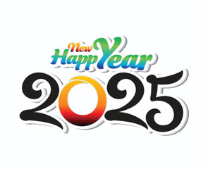 artistic creative new year text.eps