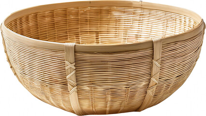 Handwoven Bamboo Bowl Natural Rattan Basket Craftsmanship Home Decor Kitchenware