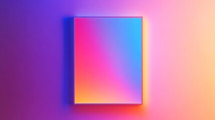 abstract empty frame on the wall