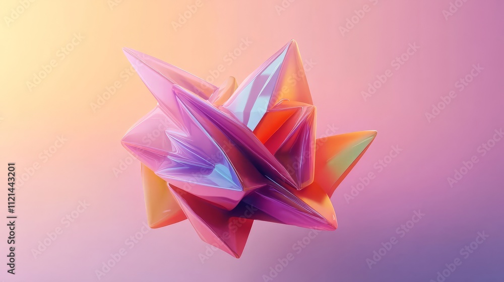 Poster background with abstract shape