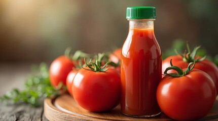 tomato ketchup  and tomatoes