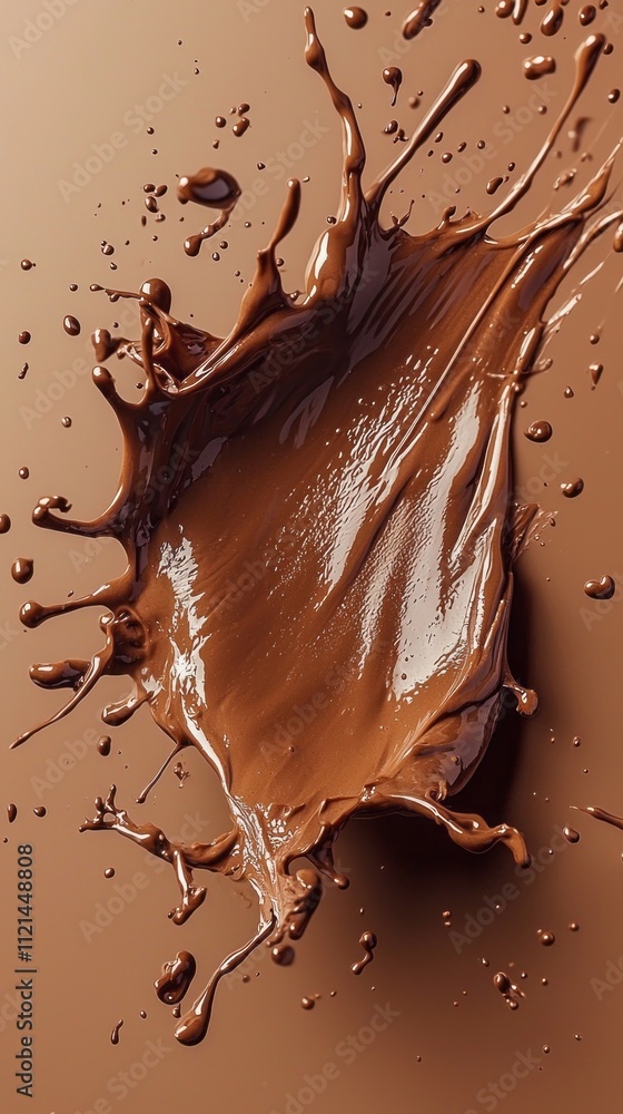Aufkleber swirls of decadent mocha mousse cascade in a vibrant display, capturing the essence of indulgence an