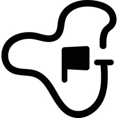 Simple vector icon track
