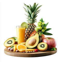 fruit juice and fruits