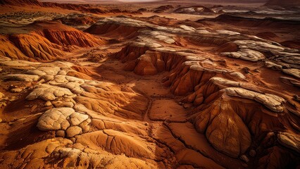 Stunning desert landscape with unique rock formations and rich earthy tones. A perfect representation of nature's textures and colors