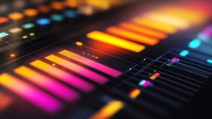 Fototapeta premium Vibrant Abstract Background with Colorful Bars and Lines Design