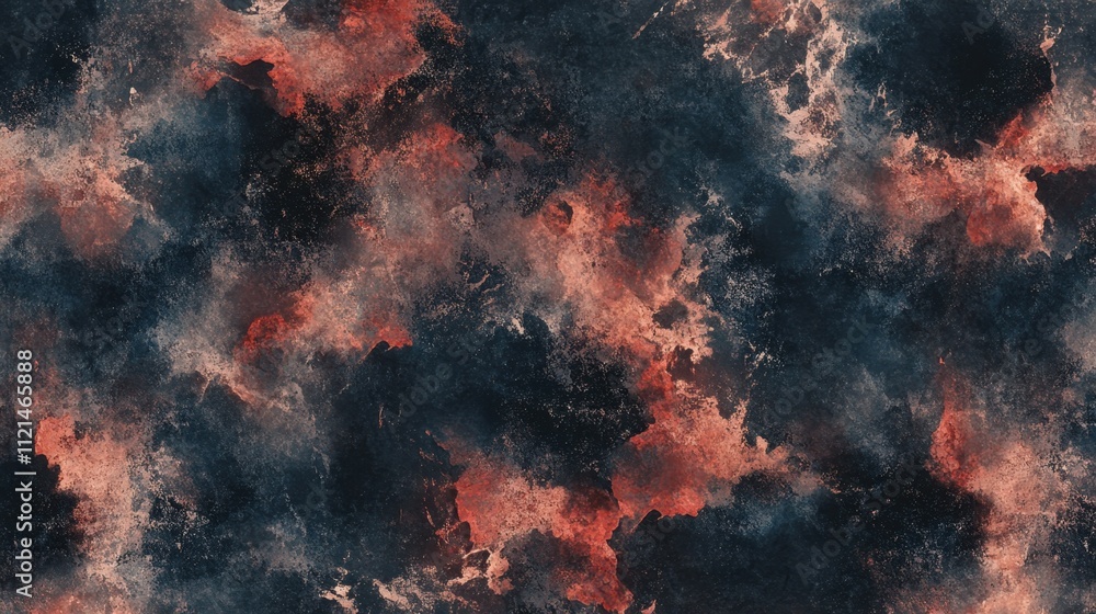 Poster red and black abstract grunge texture with a blend of faded tones and chaotic distressed patterns