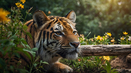 tiger in the forest