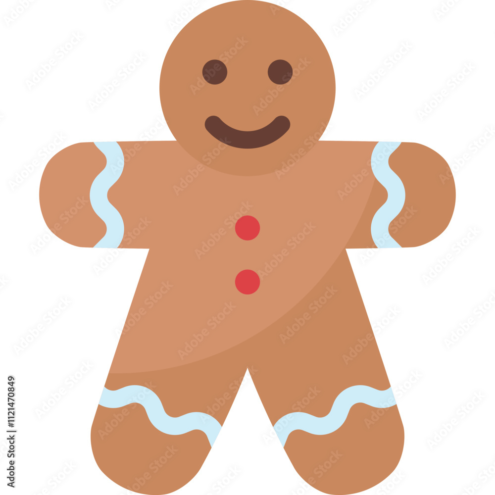 Sticker gingerbread man